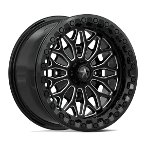 MSA Offroad Wheels – MA53 BOLO UTV BEADLOCK – Black – 15″x7″ 10mm – Summer Wheels – MA053BE15704010